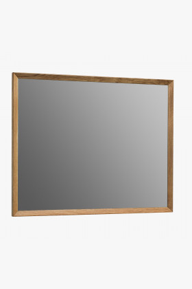 Quadratischer Spiegel mit Eichenrahmen 100x80 cm natur